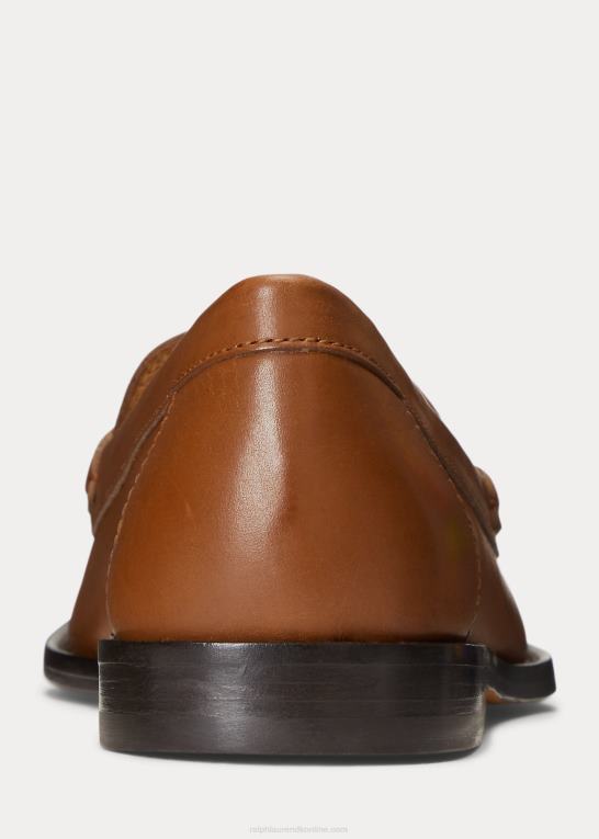 cuoio Kvinder Ralph Lauren polo id kalveskind loafer Z426B9611
