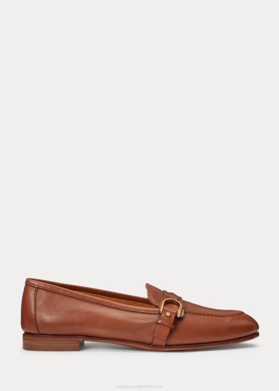 rl guld Kvinder Ralph Lauren audrey welington loafer i kalveskind Z426B9682