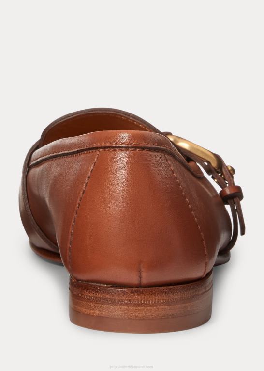 rl guld Kvinder Ralph Lauren audrey welington loafer i kalveskind Z426B9682