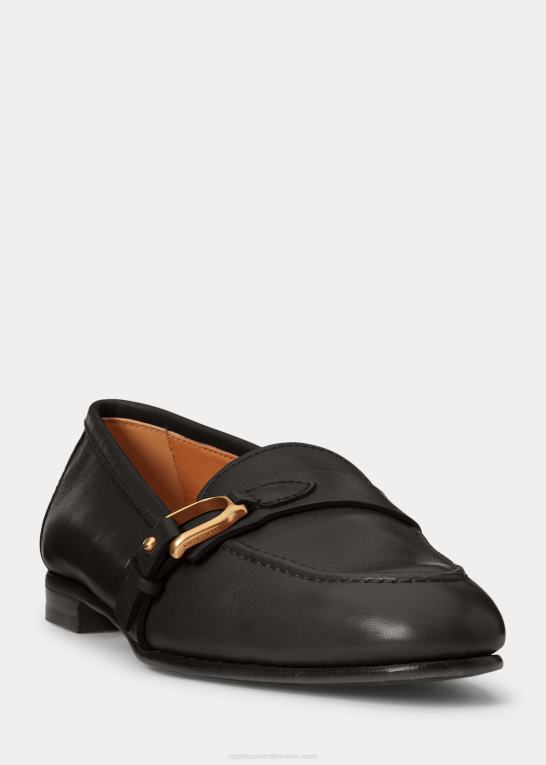 sort Kvinder Ralph Lauren audrey welington loafer i kalveskind Z426B9677