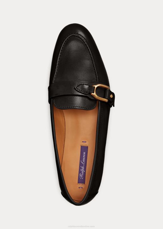 sort Kvinder Ralph Lauren audrey welington loafer i kalveskind Z426B9677