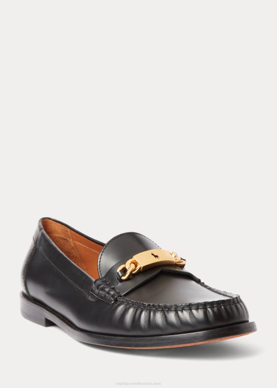 sort Kvinder Ralph Lauren polo id kalveskind loafer Z426B9610