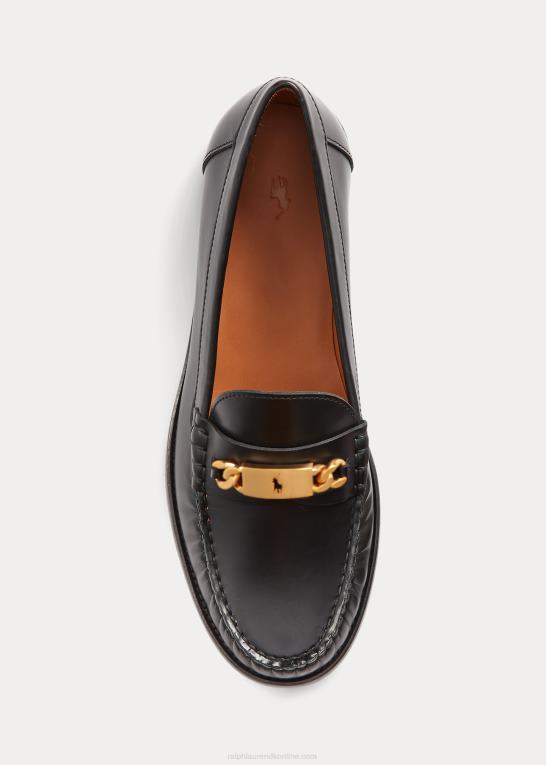 sort Kvinder Ralph Lauren polo id kalveskind loafer Z426B9610