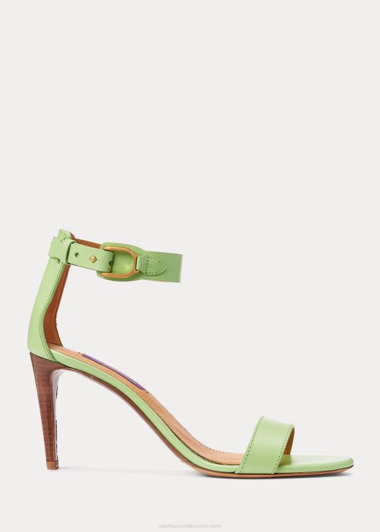 Kvinder Ralph Lauren channing welington box sandal i kalveskind Z426B9659