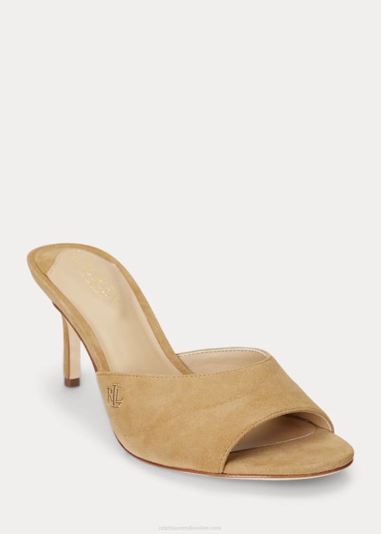 Kvinder Ralph Lauren lyanna sandal i ruskind Z426B9714
