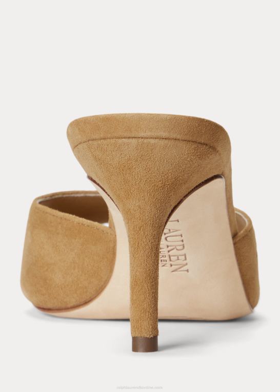 Kvinder Ralph Lauren lyanna sandal i ruskind Z426B9714