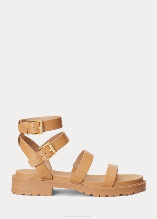 buff Kvinder Ralph Lauren kayleen nappa læder sandal Z426B9601