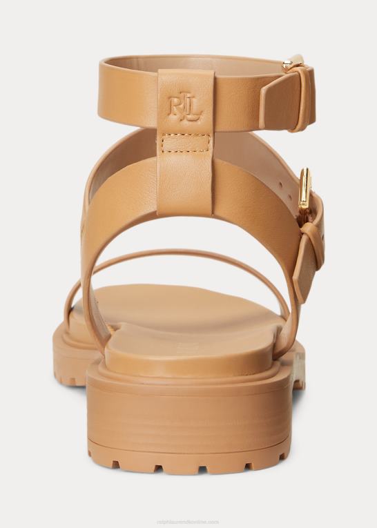 buff Kvinder Ralph Lauren kayleen nappa læder sandal Z426B9601