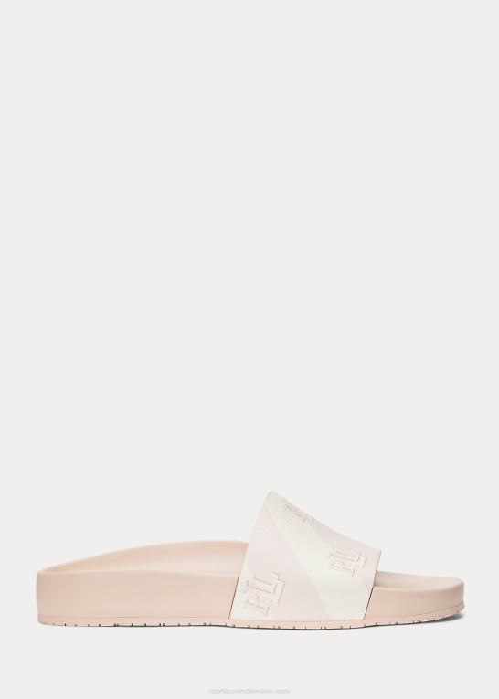 lyserød Kvinder Ralph Lauren audrina logo imiteret læder sandal Z426B4991