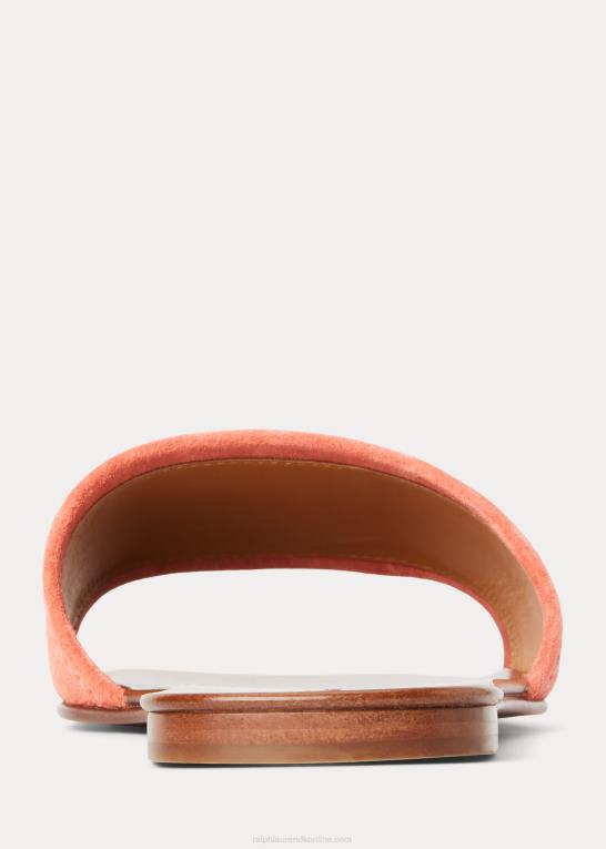 melon Kvinder Ralph Lauren andela glidesandal i kalveruskind Z426B4979