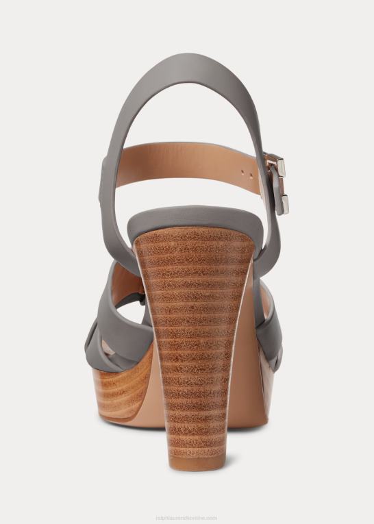 ocean Kvinder Ralph Lauren soffia nappa læder sandal Z426B5020