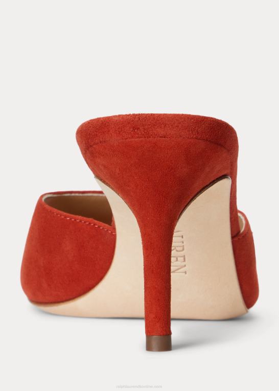 rød solsten Kvinder Ralph Lauren lyanna sandal i ruskind Z426B5027