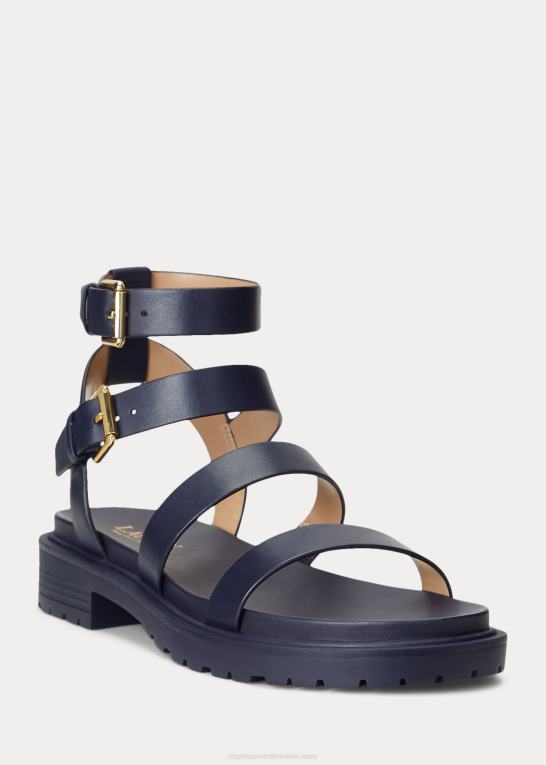 raffineret flåde Kvinder Ralph Lauren kayleen nappa læder sandal Z426B9603