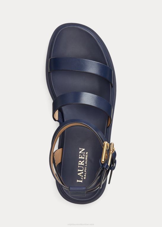 raffineret flåde Kvinder Ralph Lauren kayleen nappa læder sandal Z426B9603