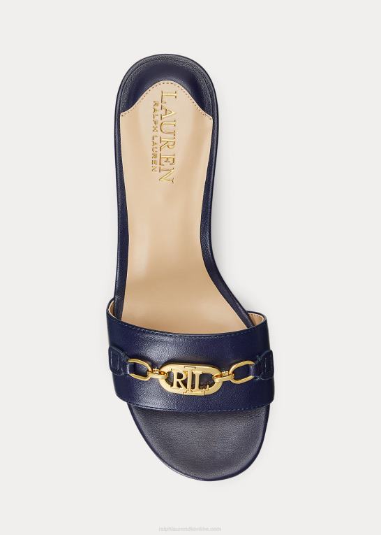raffineret flåde Kvinder Ralph Lauren roxanne nappa læder sandal Z426B5015