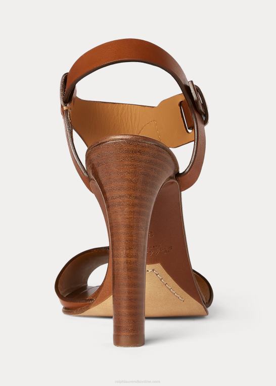 rl guld Kvinder Ralph Lauren emilie welington sandal i kalveskind Z426B9647