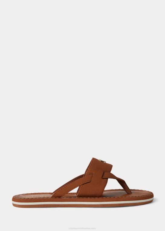 tan Kvinder Ralph Lauren rosalind sandal Z426B4986
