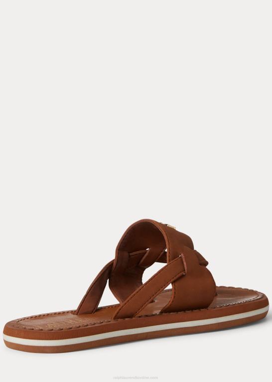 tan Kvinder Ralph Lauren rosalind sandal Z426B4986