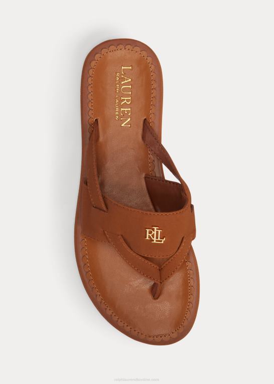 tan Kvinder Ralph Lauren rosalind sandal Z426B4986