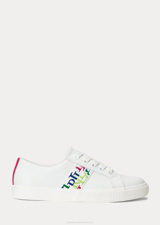 flerfarvet logo/hvid Kvinder Ralph Lauren janson iii sneaker i nappalæder Z426B5080