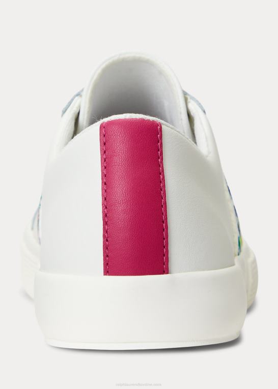 flerfarvet logo/hvid Kvinder Ralph Lauren janson iii sneaker i nappalæder Z426B5080
