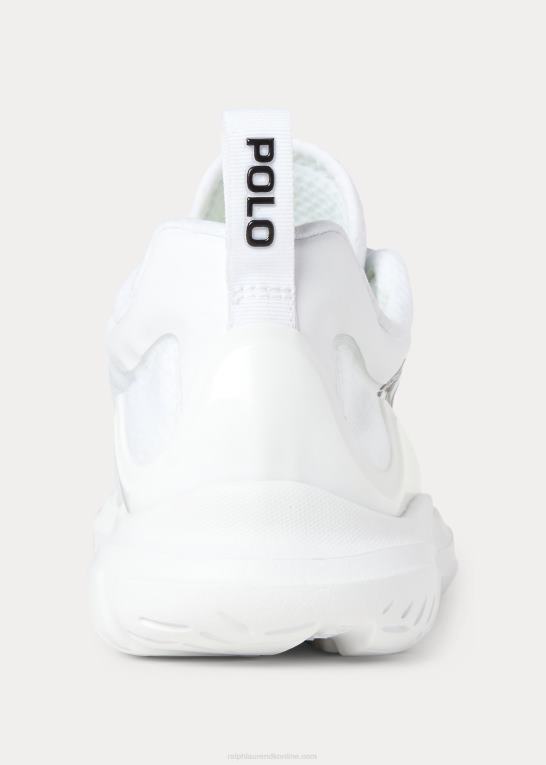 hvid sort Kvinder Ralph Lauren polo sport tech racer sneaker Z426B5113