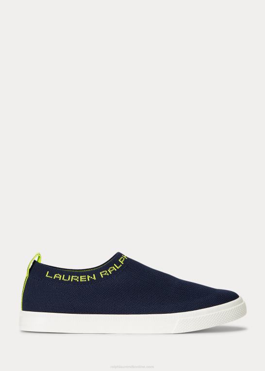 raffineret navy/key lime Kvinder Ralph Lauren jordyn slip-on sneaker Z426B5090