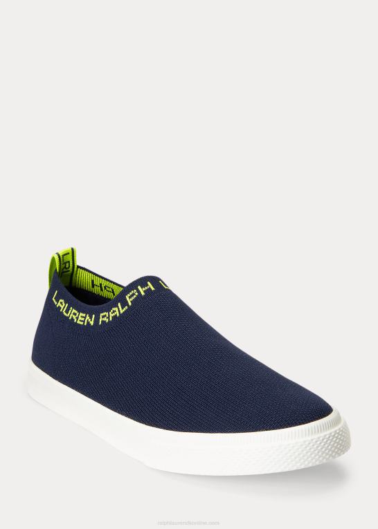 raffineret navy/key lime Kvinder Ralph Lauren jordyn slip-on sneaker Z426B5090