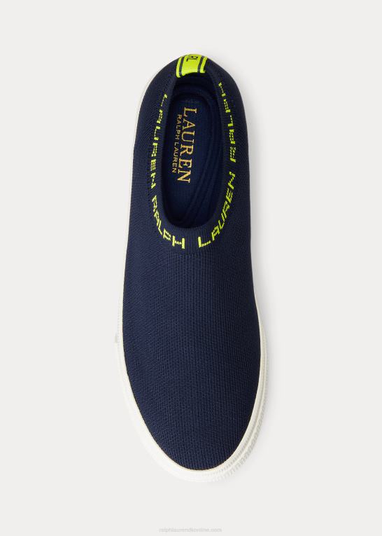 raffineret navy/key lime Kvinder Ralph Lauren jordyn slip-on sneaker Z426B5090