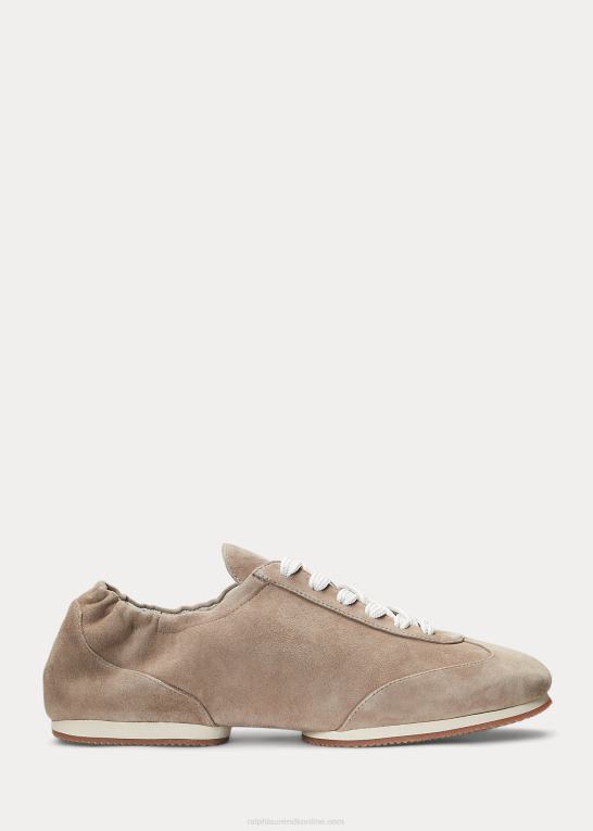 rullesten Kvinder Ralph Lauren ruskind pony ballerina sneaker Z426B9620