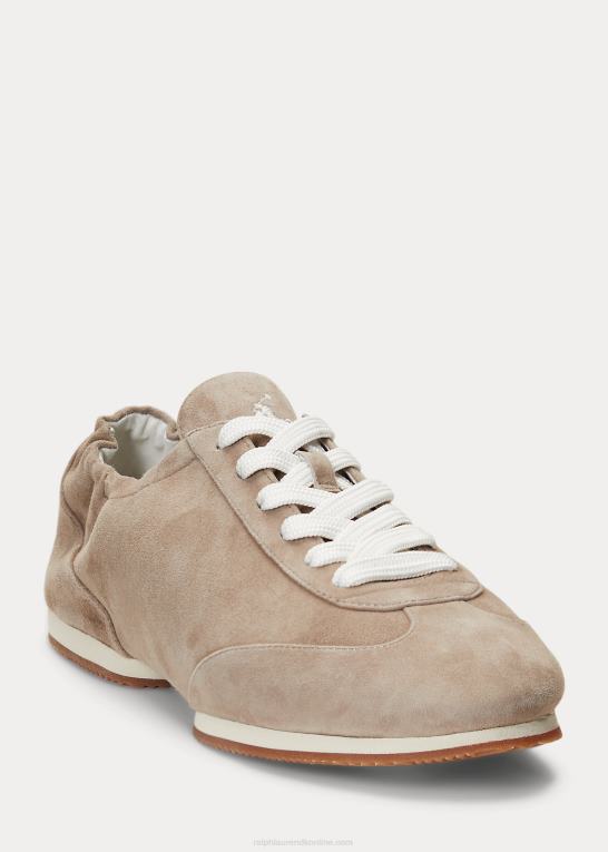 rullesten Kvinder Ralph Lauren ruskind pony ballerina sneaker Z426B9620