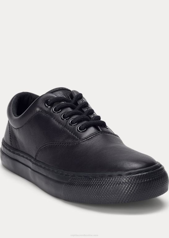 sort Kvinder Ralph Lauren bryn læder sneaker Z426B5112
