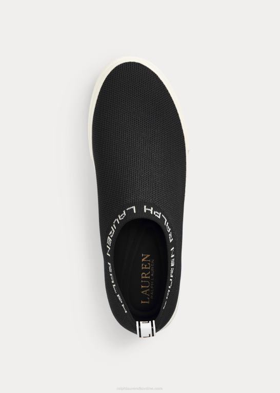sort Kvinder Ralph Lauren jordyn slip-on sneaker Z426B5087