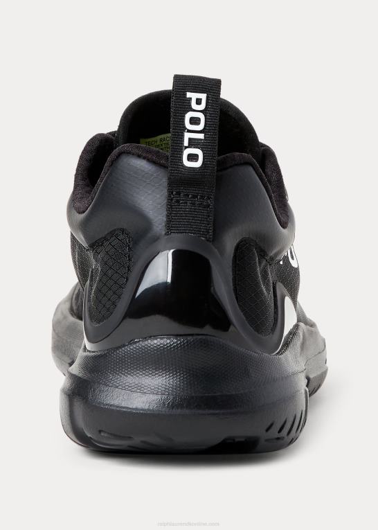sort hvid Kvinder Ralph Lauren polo sport tech racer sneaker Z426B5115