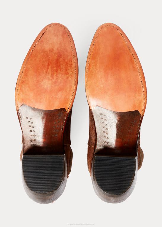 efterårs guld Kvinder Ralph Lauren chelsea plainview ruskindsstøvle Z426B9710