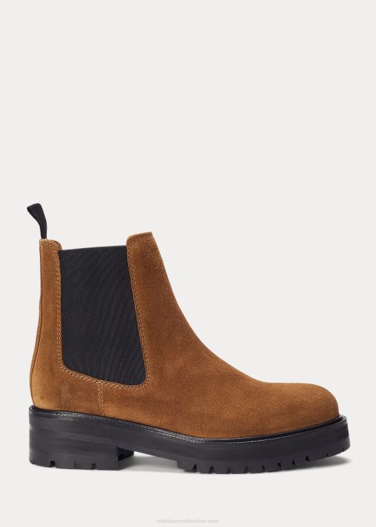 kanel Kvinder Ralph Lauren ruskind lug chelsea støvle Z426B9628