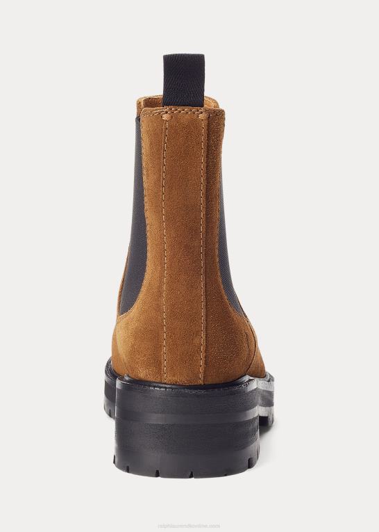 kanel Kvinder Ralph Lauren ruskind lug chelsea støvle Z426B9628