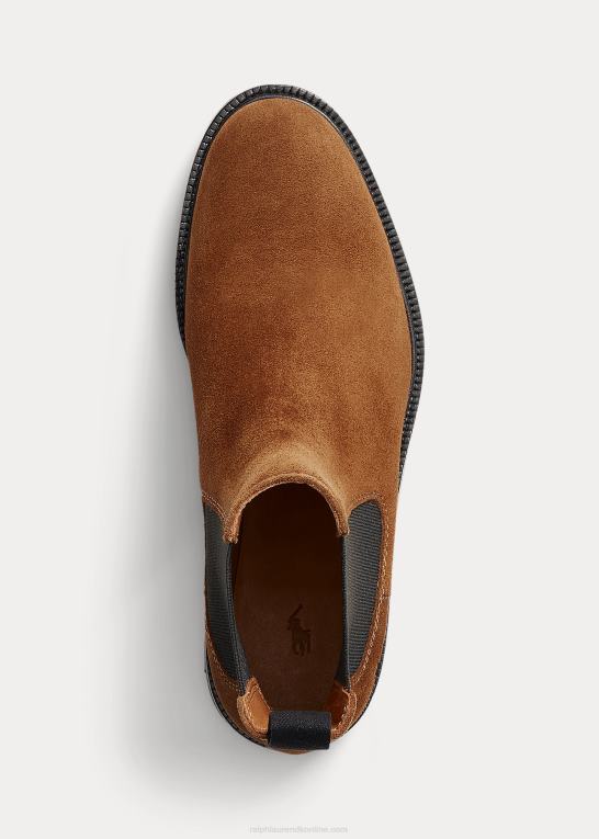kanel Kvinder Ralph Lauren ruskind lug chelsea støvle Z426B9628