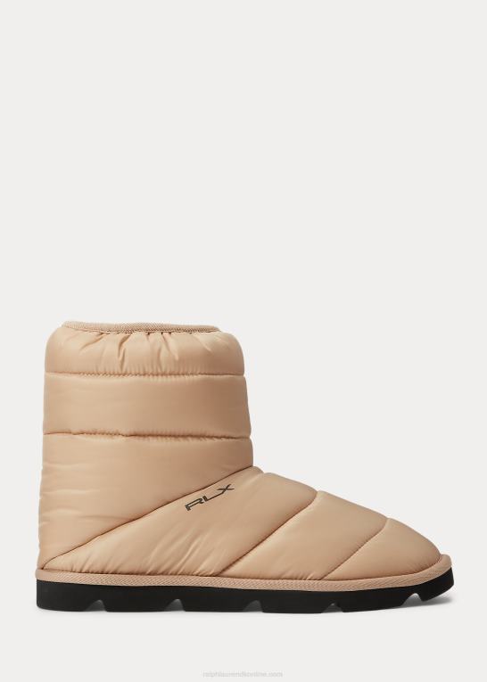 klitbrun Kvinder Ralph Lauren logo quiltet støvle Z426B9627