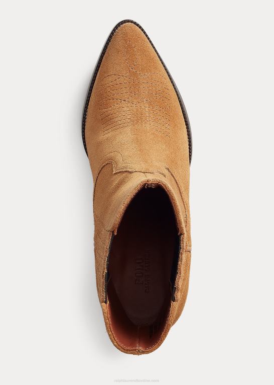 sand Kvinder Ralph Lauren lavrey ruskinds cowboystøvle Z426B5117