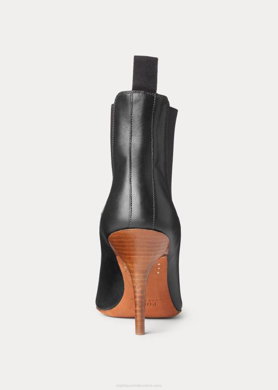 sort Kvinder Ralph Lauren vachetta kalveskinds kattehælstøvle Z426B9630