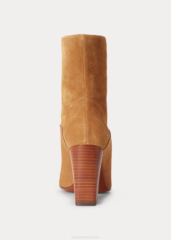 tan Kvinder Ralph Lauren brindley ruskindsstøvle Z426B9629