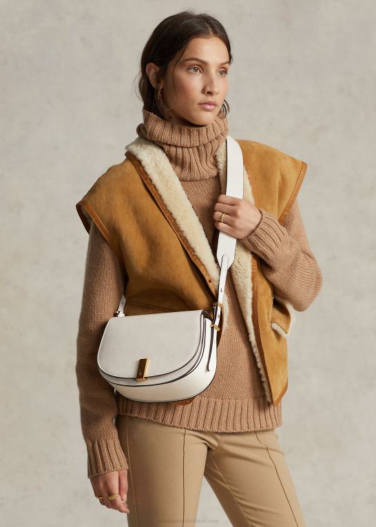 Kvinder Ralph Lauren polo id sadeltaske i kalveskind Z426B5165