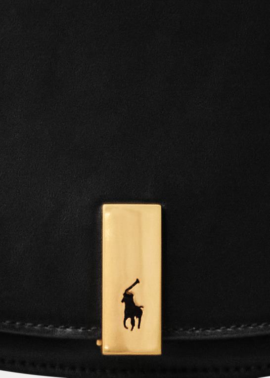 sort Kvinder Ralph Lauren polo id sadeltaske i kalveskind Z426B5164