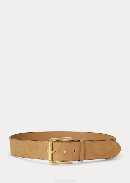 kamel Kvinder Ralph Lauren bred ruskindsbælte Z426B4914