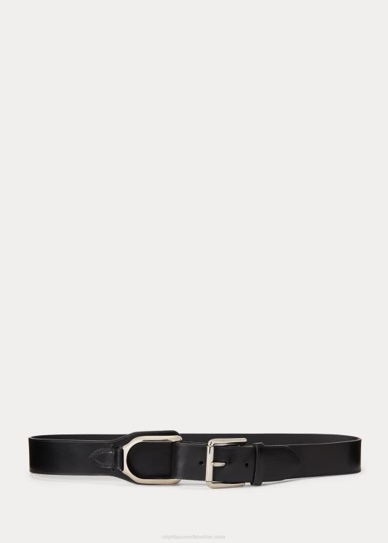 sort Kvinder Ralph Lauren læder welington bælte Z426B9755