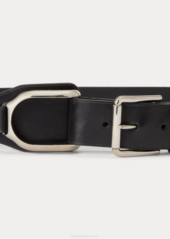 sort Kvinder Ralph Lauren læder welington bælte Z426B9755