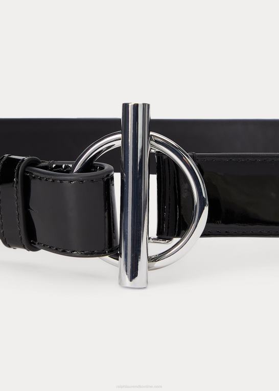 sort Kvinder Ralph Lauren vippering læderbælte Z426B4916