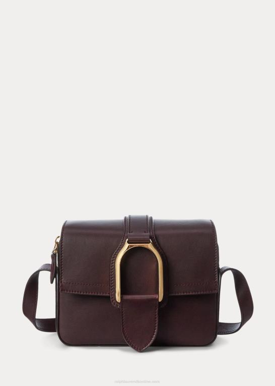 bordeaux Kvinder Ralph Lauren kalveskind welington crossbody taske Z426B5269