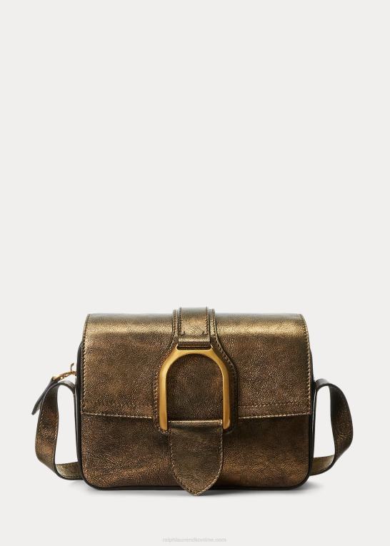 bronze Kvinder Ralph Lauren metallisk welington crossbody taske Z426B5261